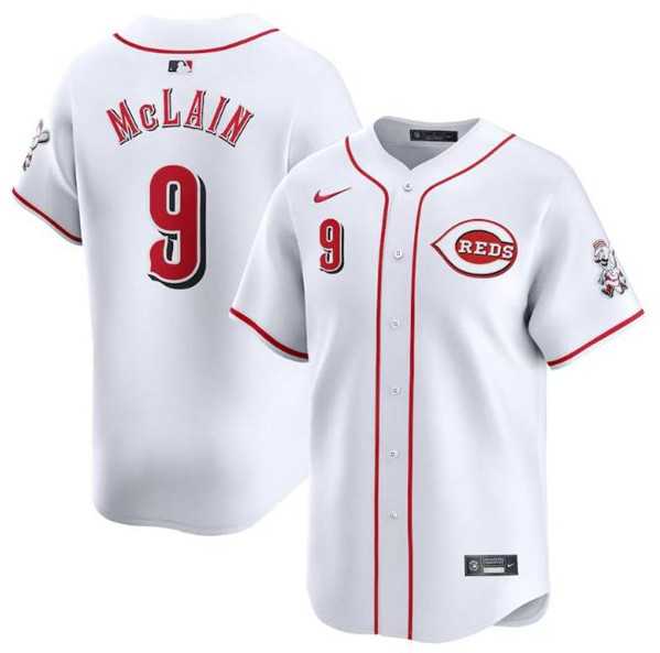 Men's Cincinnati Reds #9 Matt McLain White Home Limited Baseball Stitched Jersey Dzhi,We sell and wholesale Men's Cincinnati Reds #9 Matt McLain White Home Limited Baseball Stitched Jersey Dzhi on line form chian!